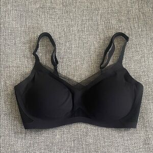 Honeylove Seamless Black Bra Nylon & Spandex, Size Small